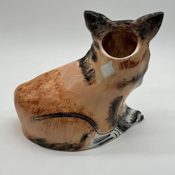 Vintage 1990s Dogs by Nina Corgi Vase Planter Discontinued Edition Ceramic Large - Picture 4 of 5